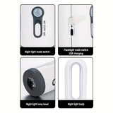 Portable 2 In 1 LED IR Motion Sensor Night Lamp & Flashlight