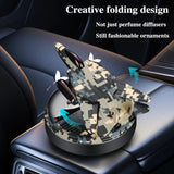 Rotating Solar Fighter Car Air Freshener  Perfume