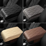 PU Leather lattice Pattern Embroider Car Hand Support