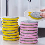 Double Sides Dishwashing Cleaning Sponge (Set of 10pcs)