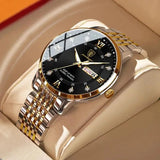 Poedagar-Top Quality Luxury Stainless Steel Men's Watch