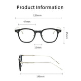 Anti Blue Light Optical Small Square Frame Glasses