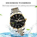 Poedagar-Top Quality Luxury Stainless Steel Men's Watch