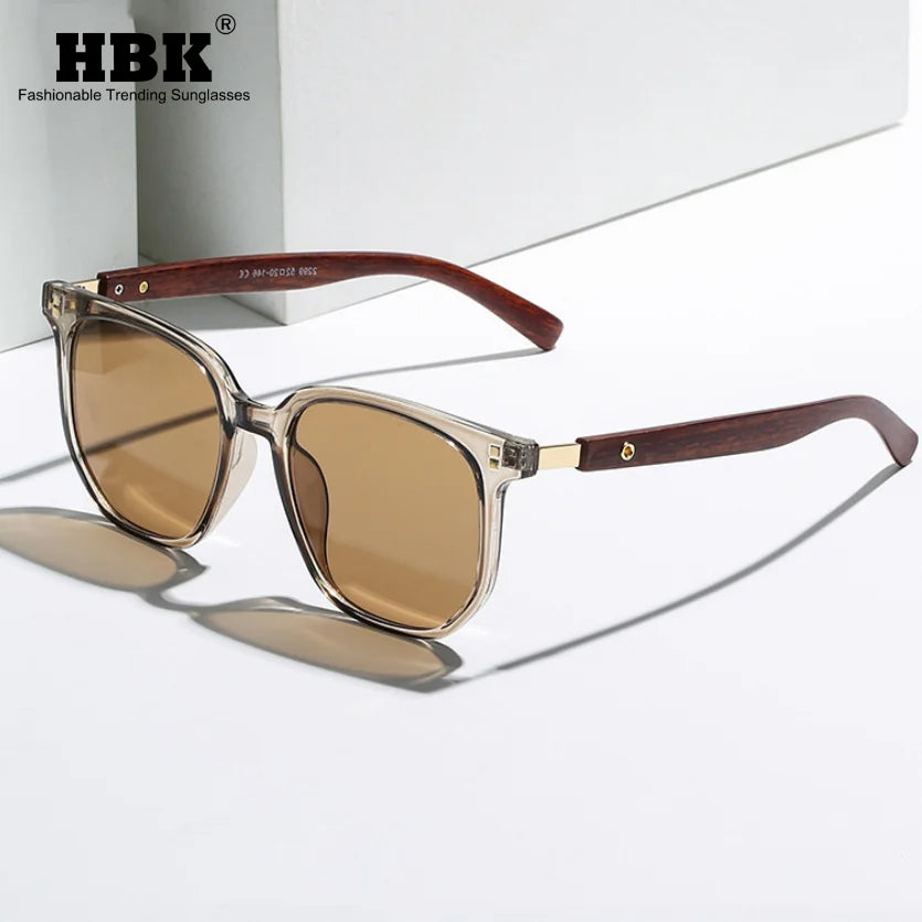 Vintage Style UV400 Unisex Wooden Shade Sunglass