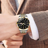 Poedagar-Top Quality Luxury Stainless Steel Men's Watch