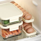 Double Layer  Egg Rack Holder Storage Box