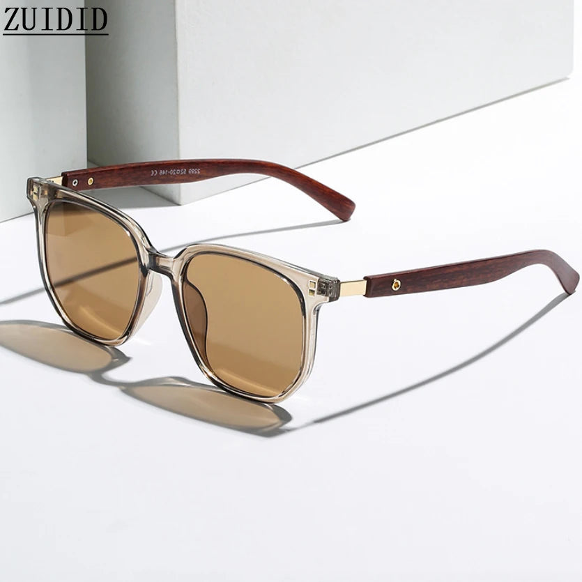 Vintage Style UV400 Unisex Wooden Shade Sunglass