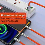 120W 3 in 1 Super Fast Charging Cable