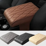 PU Leather lattice Pattern Embroider Car Hand Support