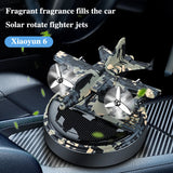 Rotating Solar Fighter Car Air Freshener  Perfume