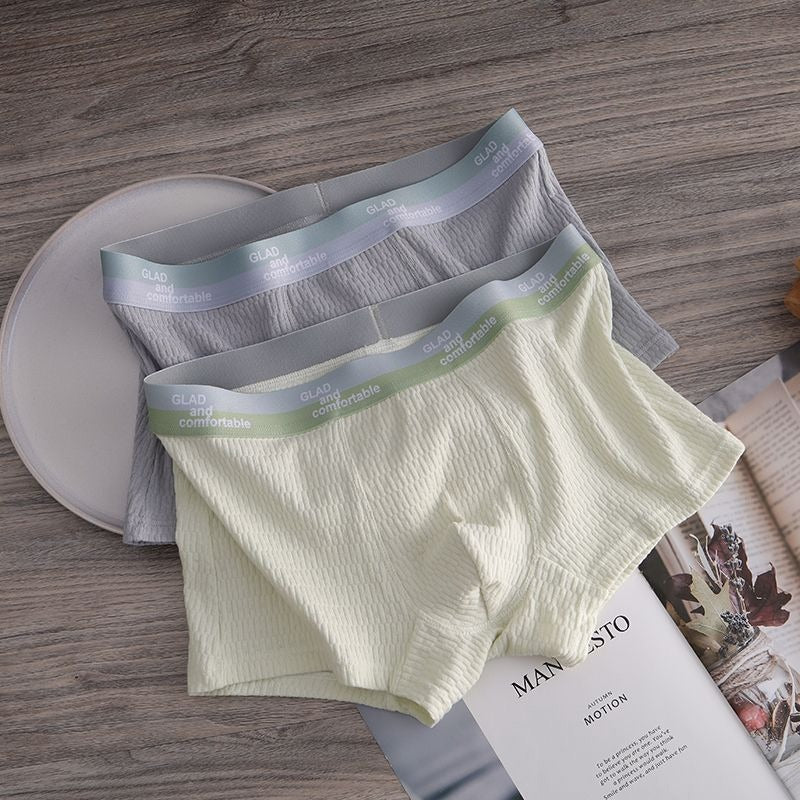 Soft Breathable Textured Cotton Boxer (set of 4)