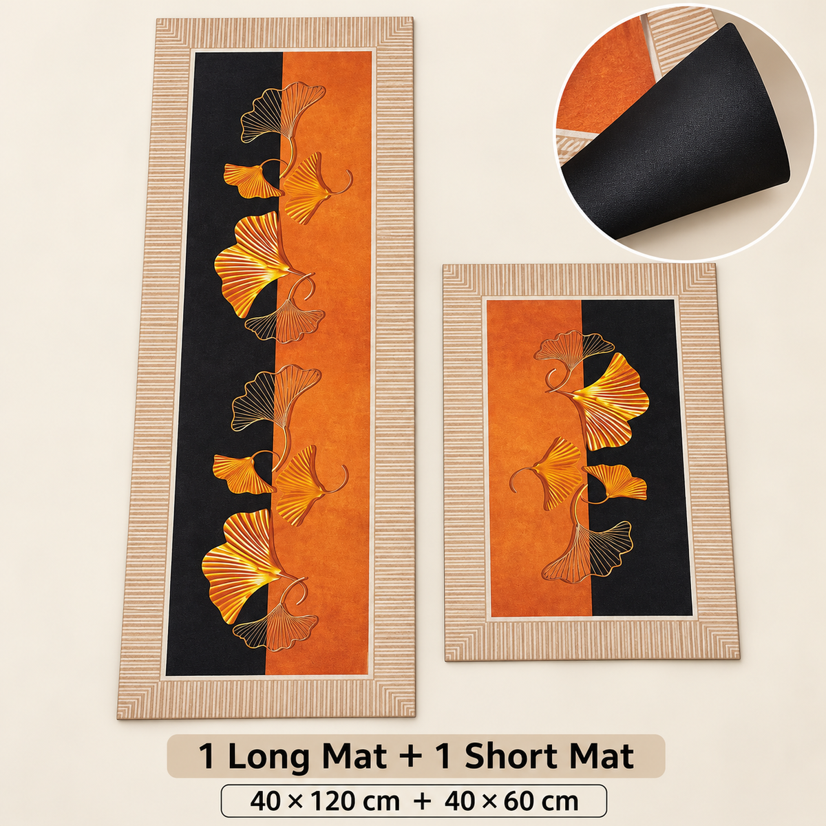 One long mat plus one short mat included