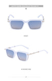 Retro INS Style Steampunk Square Sunglasses