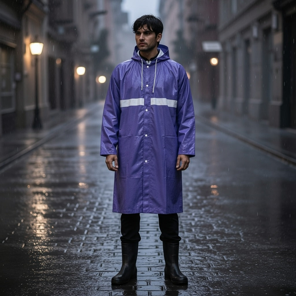 Long Fit Premium  Rubber Raincoat