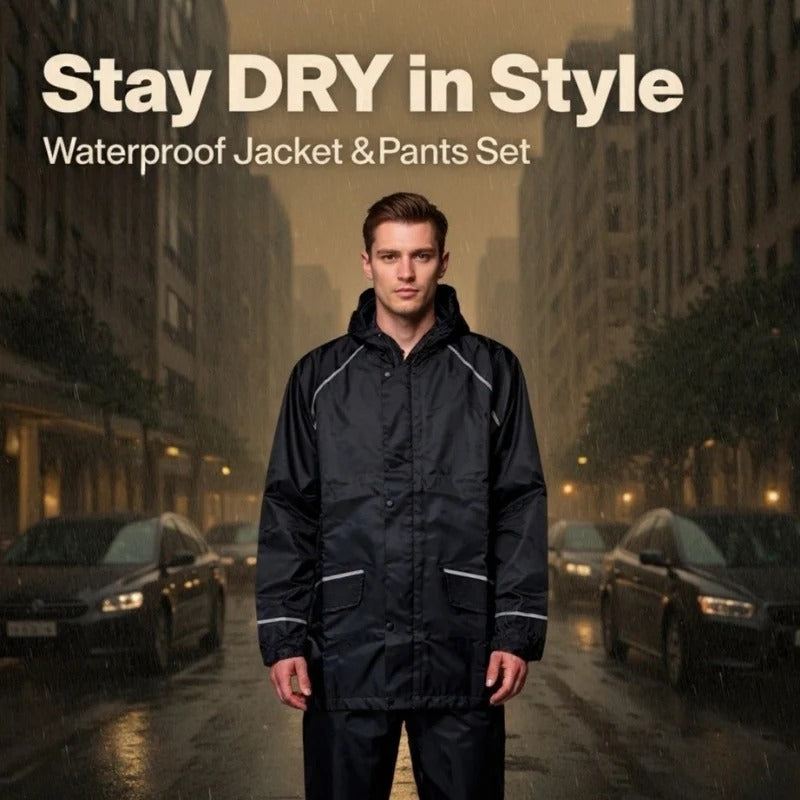 Heavy Duty RainShield Coat Set – Jacket, Pants