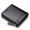 BABAOCARY Men's Short Zipper Wallet with Coin Pocket