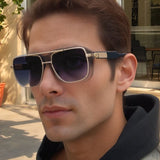 KAJILA Men’s Designer Double Beam Sunglasses