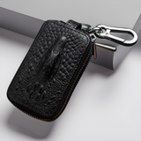 Crocodile Pattern Cowhide Key Holder