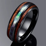 Men’s Rose Gold Wooden Finger Ring