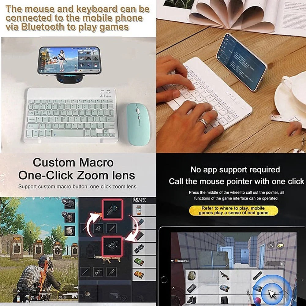 Rechargeable Wireless Keyboard & Mouse