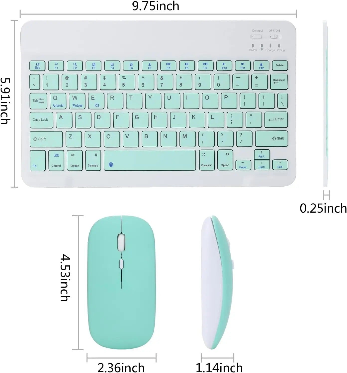 Rechargeable Wireless Keyboard & Mouse