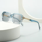 Retro Double Beam Square Frame Sunglasses