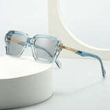 Retro Double Beam Square Frame Sunglasses