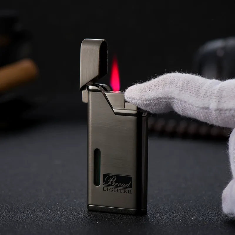 Ultra-thin Metal Windproof Refillable Lighter