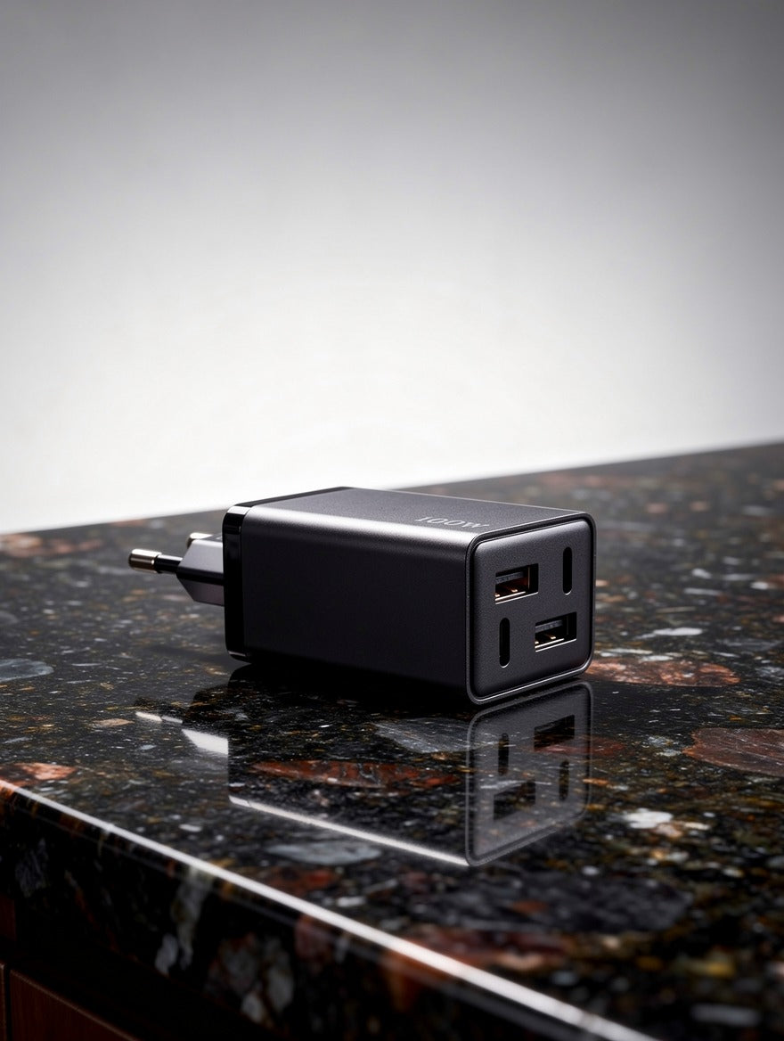 100W Super Fast Charging Multi-Port Adapter & Cable