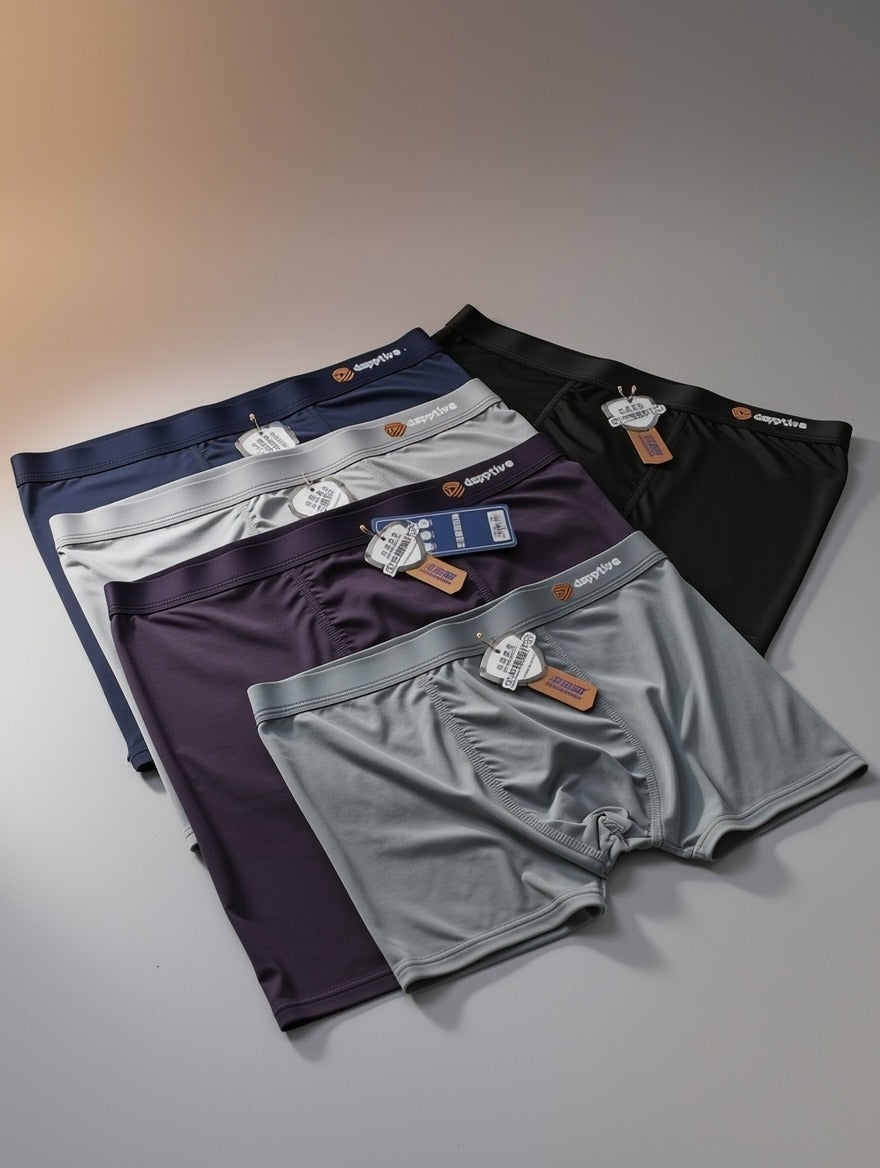 Men’s Luxury Ice Silk Underwear Combo ( set of 05)