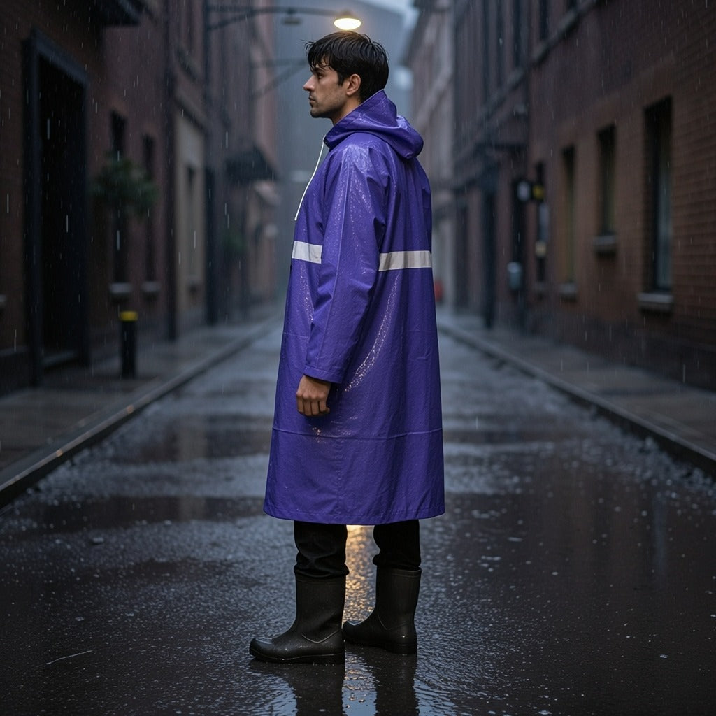 Long Fit Premium  Rubber Raincoat