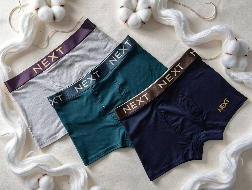 Premium Flexible Fit Men’s Microfiber Boxer Trunks  (Set of 3)