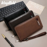 Long Zipper Men's Clutch Wallet