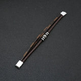 Handcrafted Multi-Layer Magnetic Leather Bracelet
