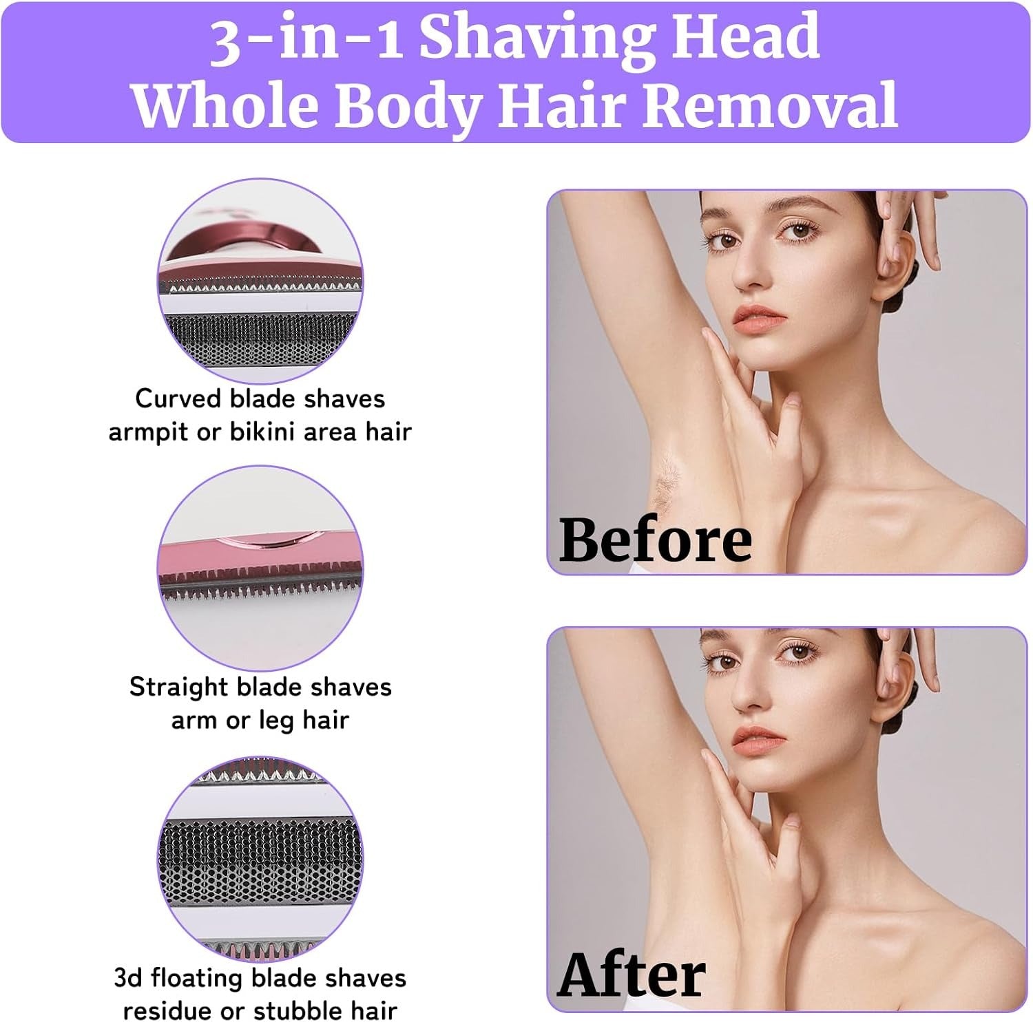 4-in-1 Rechargeable Smart Hair Remover & Grooming Kit