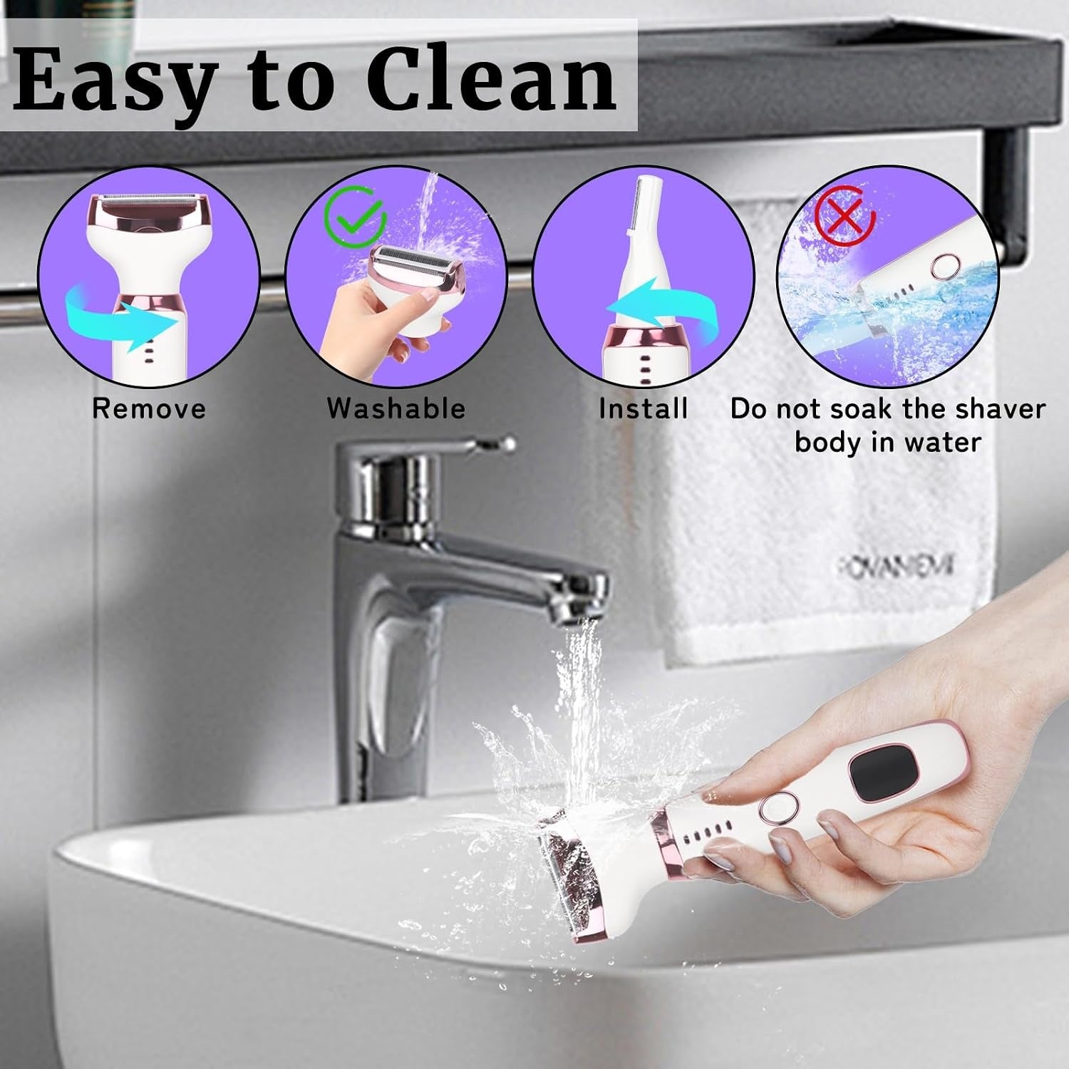 4-in-1 Rechargeable Smart Hair Remover & Grooming Kit