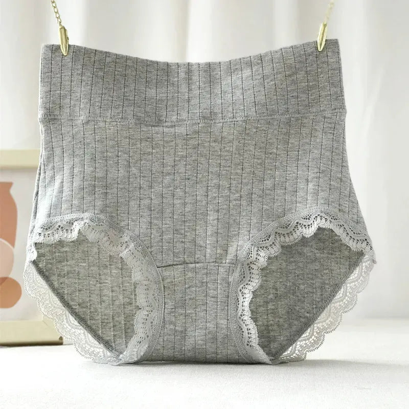 Premium Ribbed Lace Comfort Panty ( Set of 3 )