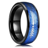 Titanium Steel Fishbone Arrow Finger Ring