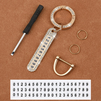 Smart Number Car Key Holder Chain