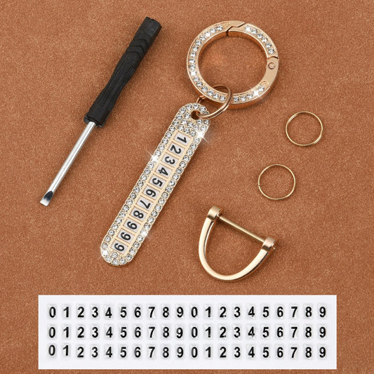 Smart Number Car Key Holder Chain