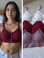 Ultra Soft Ribbed Bra ( Set of 3 )