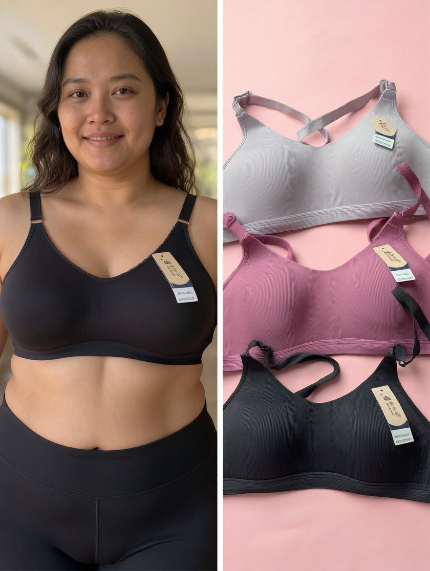Ultra Smooth Wireless Bra ( Set of 3 )