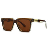 Retro Pilot Square Frame Men’s Sunglasses