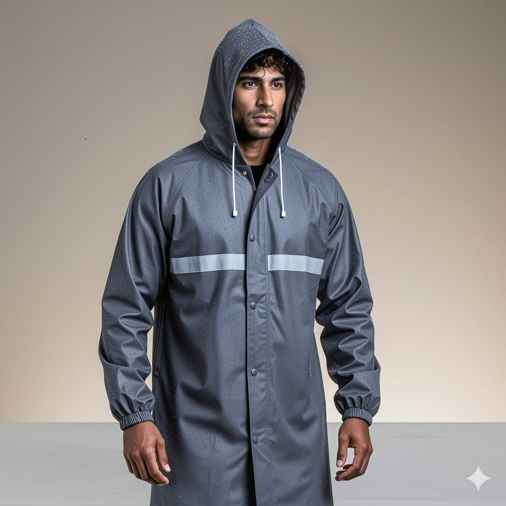 Long Fit Premium  Rubber Raincoat