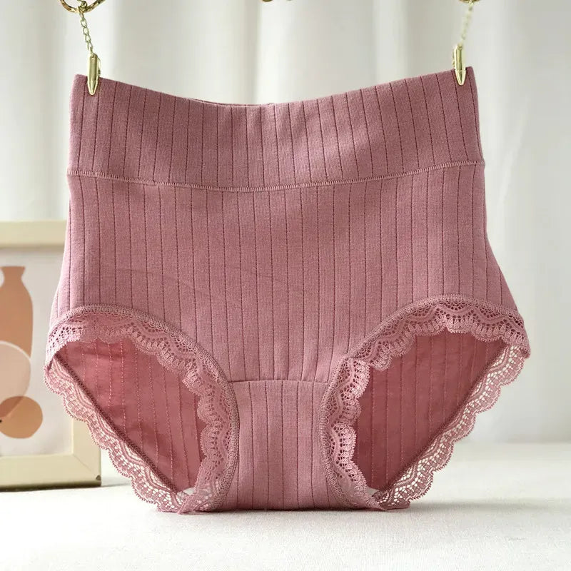 Premium Ribbed Lace Comfort Panty ( Set of 3 )