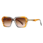 Retro Double Beam Square Frame Sunglasses