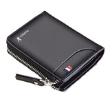 BABAOCARY Men's Short Zipper Wallet with Coin Pocket
