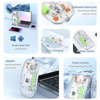 Transparent Silent Dual-Mode Bluetooth Wireless Optical Mouse