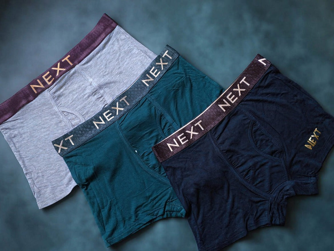 Premium Flexible Fit Men’s Microfiber Boxer Trunks  (Set of 3)