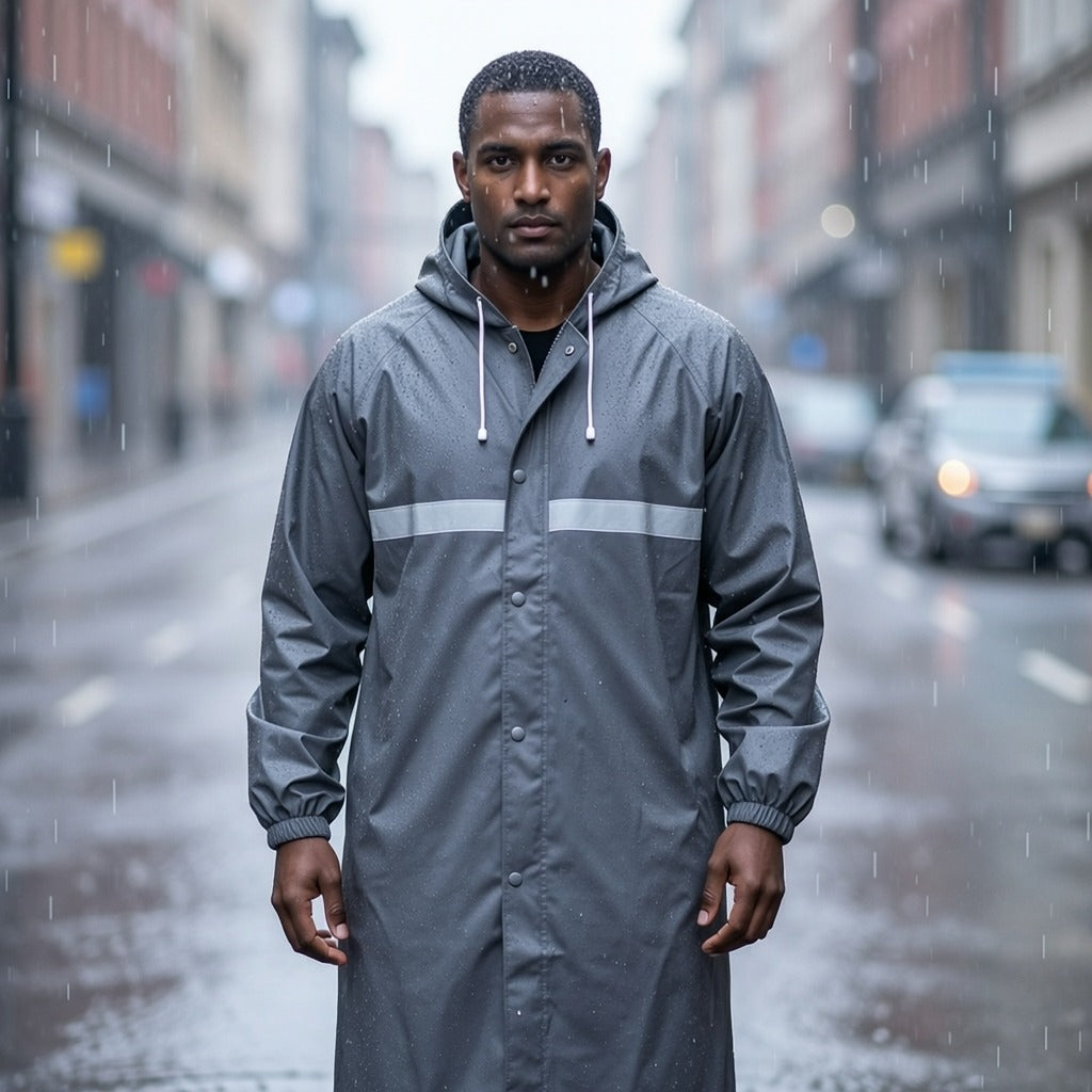 Long Fit Premium  Rubber Raincoat